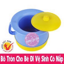 Bô Tròn Cho Bé Đi Vệ Sinh Có Nắp  - Duonghieu6789