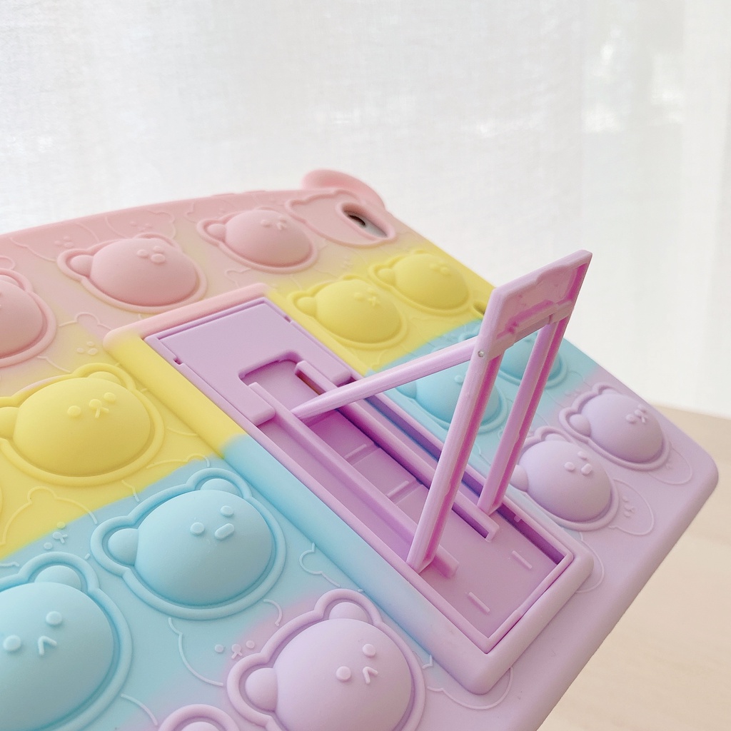 Ốp Máy Tính Bảng Silicone Mềm Có Đế Đỡ Bút 3D Kèm Ngăn Đựng Bút Cho Samsung Galaxy Tab A 8.0 2019 SM-T290 T295 T297