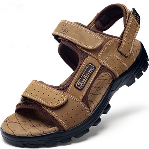 Giày Sandal Da Thoáng Khí Thời Trang Cho Nam