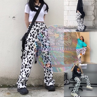 🔥 QUẦN DÀI CARTOON HOẠ TIẾT BÒ SỮA UNISEX FULLSIZE