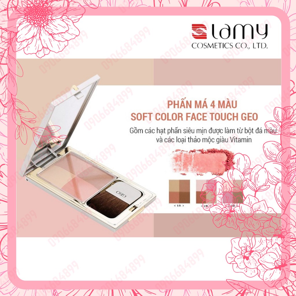 PHẤN MÁ ⭐ GEO SEMPRE SOFT COLOR FACE TOUCH ⭐