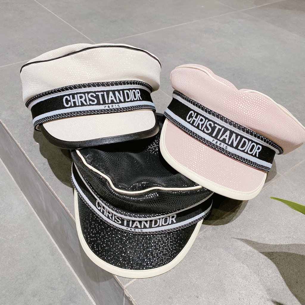 Nón thuỷ thủ nữ Full da viền chữ thêu thương hiệu cao cấp Ròm House mang phong cách cổ điển Hàn Quốc