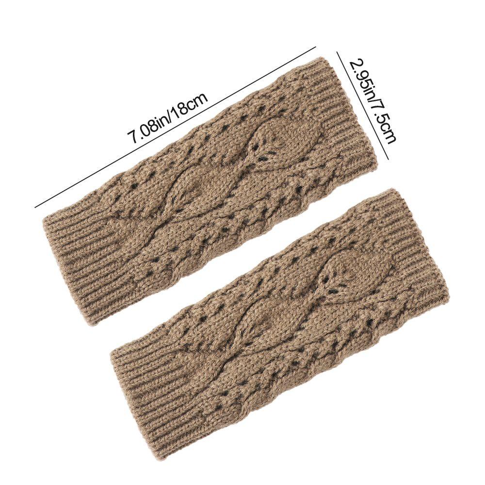 ME Găng Tay Len Hở Ngón Giữ Ấm