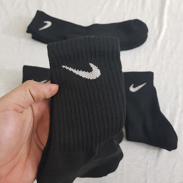 Tất thể thao Nike cao cổ White/Black/Gray SX7676-100