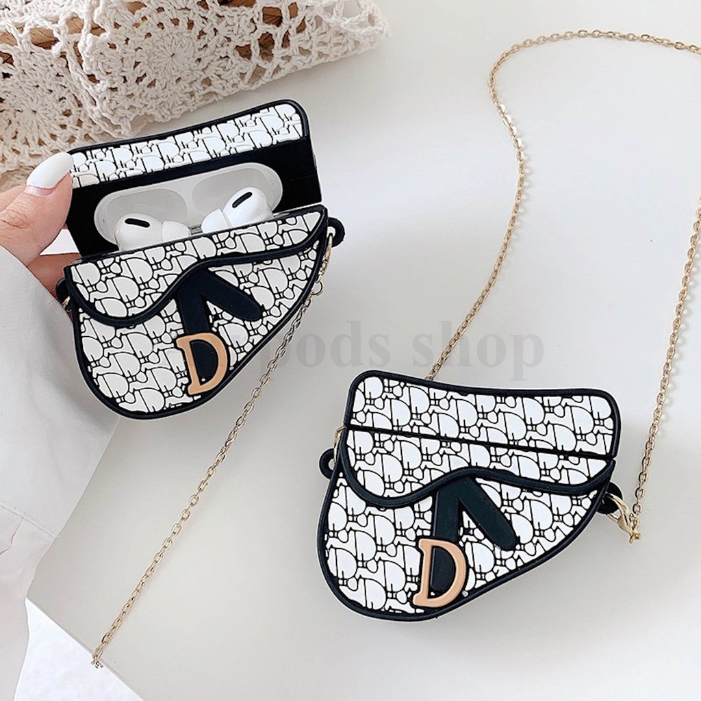 (Hàng loại 1) Ốp Airpods 1/2, Airpods Pro túi đeo chéo Lady silicon 3d cao cấp