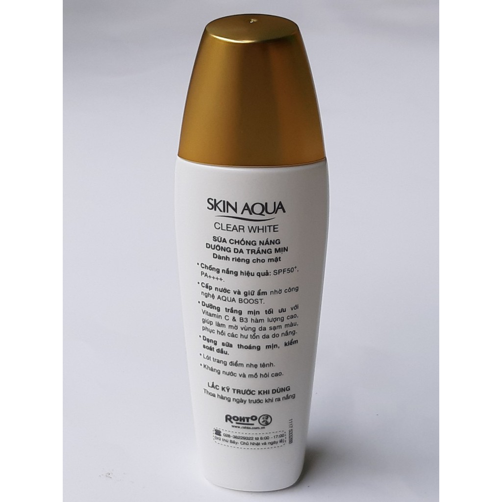 Lót Trang Điểm nhẹ tênh Chống nắng Kiểm soát dầu Sunplay Skin Aqua Clear White SPF 50+ PA++++ 25g | BigBuy360 - bigbuy360.vn