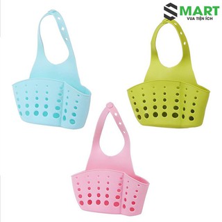 Giỏ Nhựa Nhỏ Gọn Treo Bồn Rửa Chén Bát Thông Minh (Giao Màu Ngẫu Nhiên) Gia Dụng Thông Minh S-mart