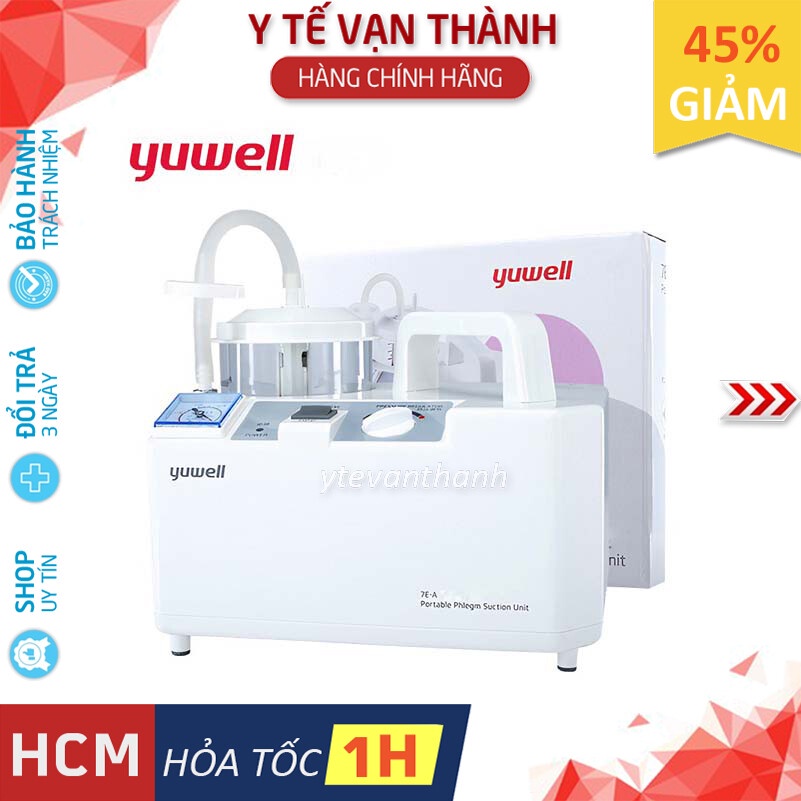 ✅ Máy Hút Mũi - Máy Hút Dịch 1 Bình: Yuwell 7E-A/B/D -VT0354