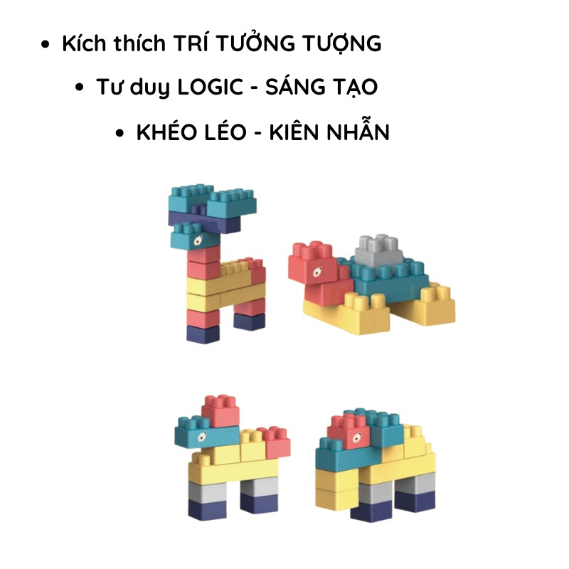 Đồ chơi LEGO 520 chi tiết AIQ Store xếp hình lắp ráp sáng tạo , Trò Chơi Xếp Hình phát triển trí tuệ cho bé