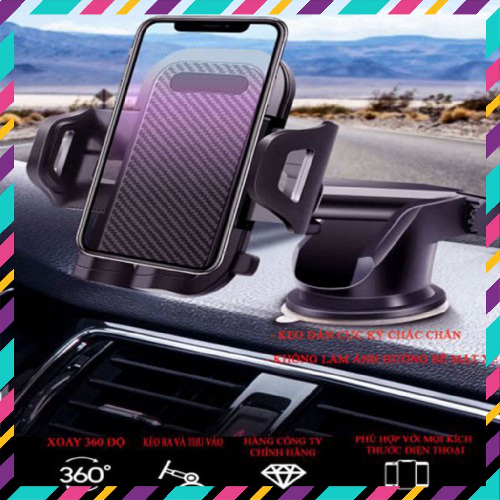 [HÀNG SIÊU CẤP]  Giá đỡ điện thoại trên ô tô, cao cấp xoay 360-đế hút chân không+keo dính chắc chắn-SIÊU THÔNG MINH | BigBuy360 - bigbuy360.vn