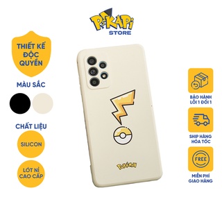Ốp lưng PIKAPI PokeBall Galaxy A52 / A52s điện thoại Samsung, ốp lót nỉ cao cấp, vỏ silicon mềm hàng Chính Hãng