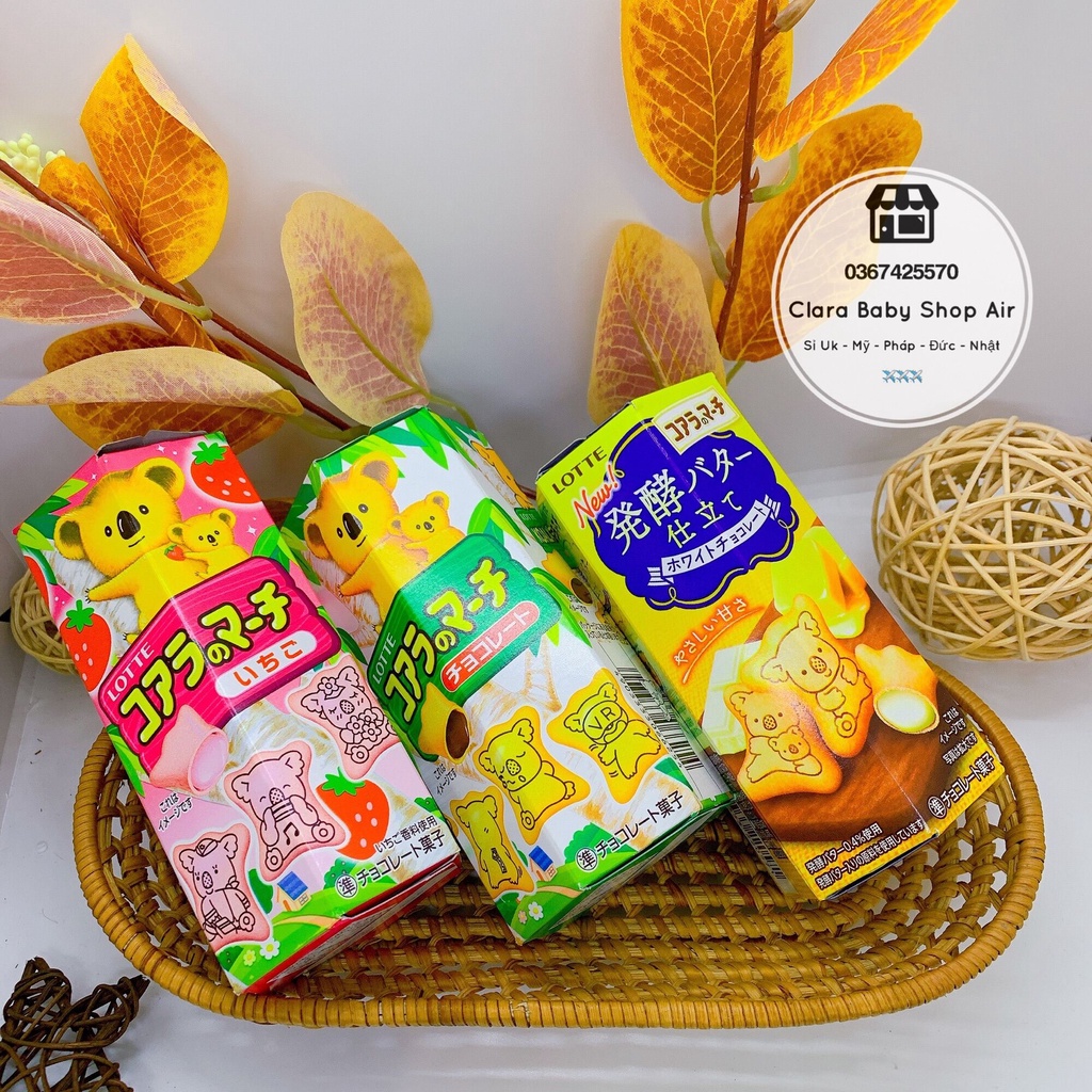 Bánh gấu Lotte Koala’s March Bổ Sung CANXI