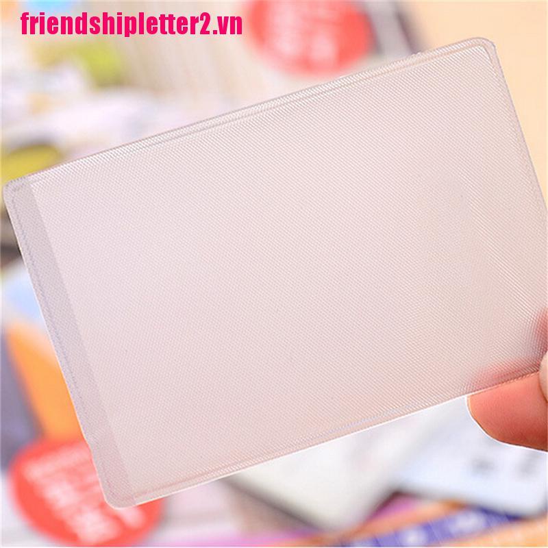 Set 10 Hộp Nhựa pvc Trong Suốt Đựng Thẻ CCCD / CMND Mờ / Matte