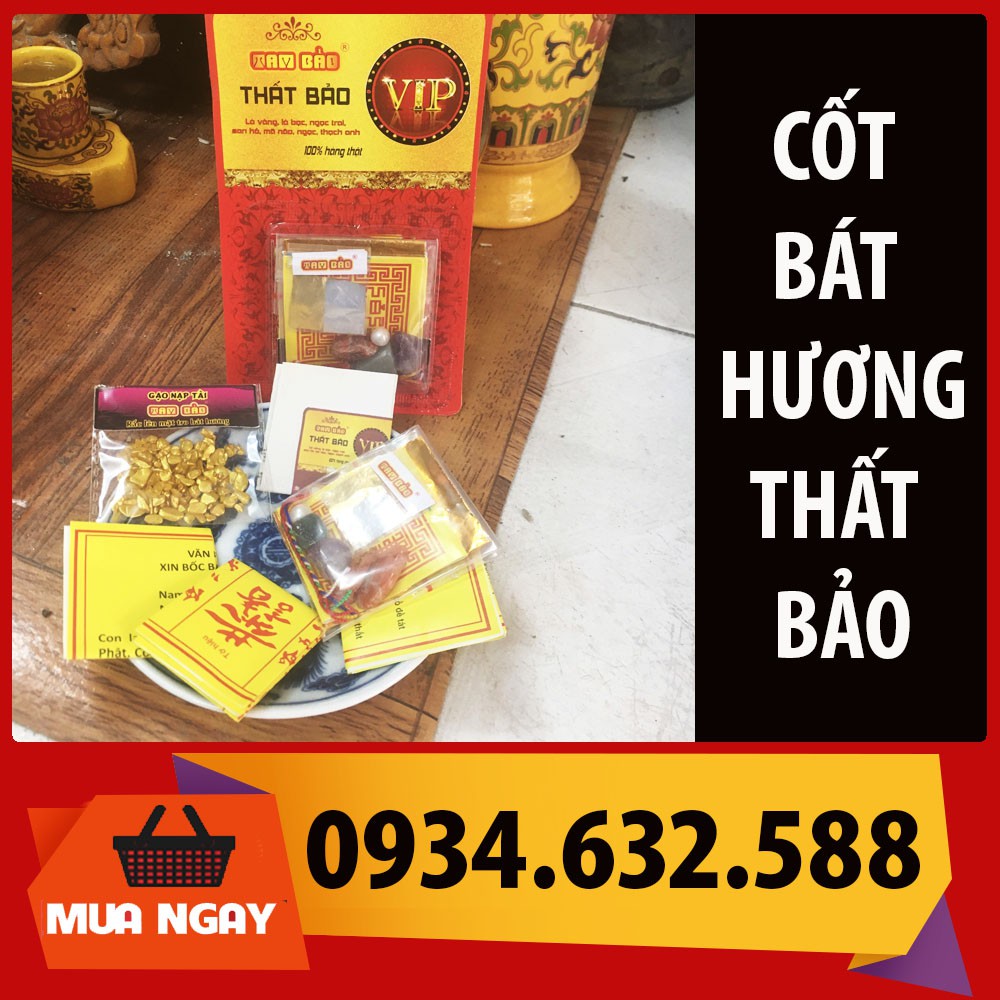 COMBO Cốt thất bảo VIP giúp tụ khí bát nhang bàn thờ Thần linh, Gia tiên, thờ Phật, Thần tài [ bát hương ]