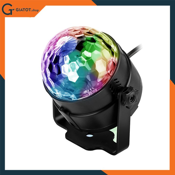 Đèn led sân khấu cảm ứng âm thanh tự xoay có điều khiển từ xa