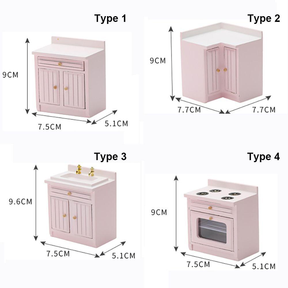 Mô Hình Bàn Bếp Trang Trí Nhà Búp Bê Tỉ Lệ 1: 12
