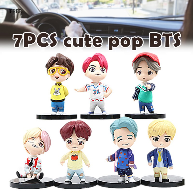 Set 7 Quạt Mini Hình Các Thành Viên Nhóm Nhạc Bts Dễ Thương