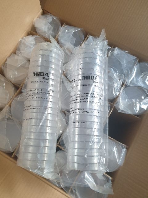 Thùng 500 đĩa petri nhựa 90x15