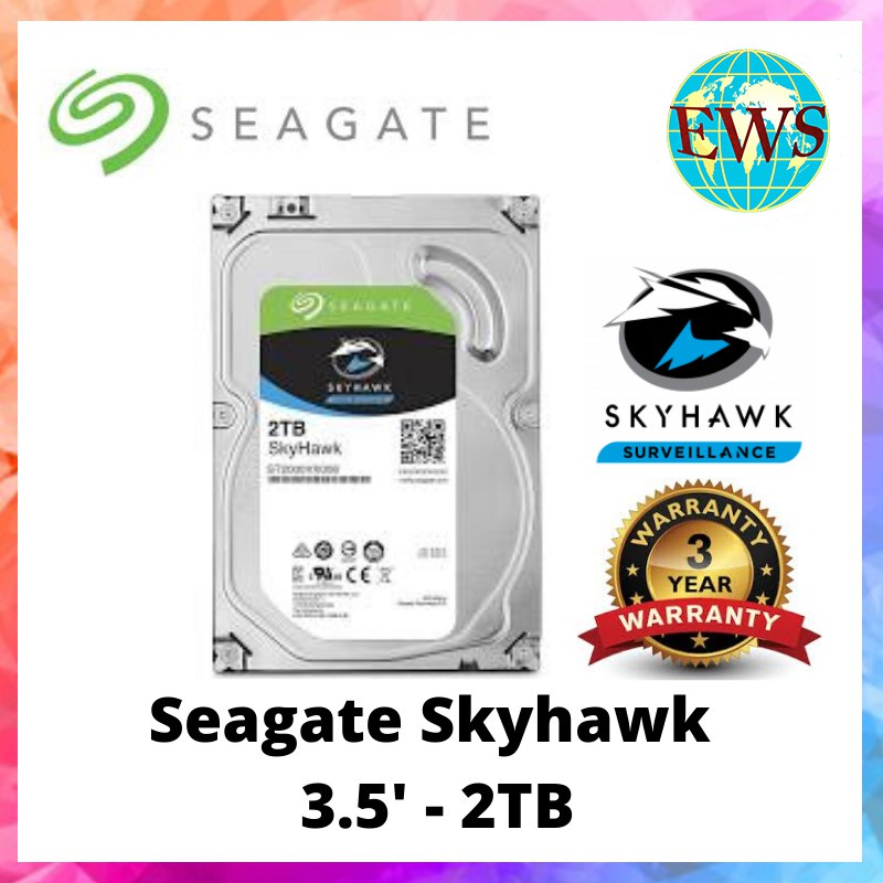 Ổ Cứng Giám Sát Seagate Skyhawk 4TB / 2TB / 1TB 3.5 "HDD SATA 7200RPM / 5900RPM