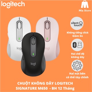 Chuột không dây bluetooth logitech signature m650 | hàng chính hãng | bảo hành 12 tháng | mia store