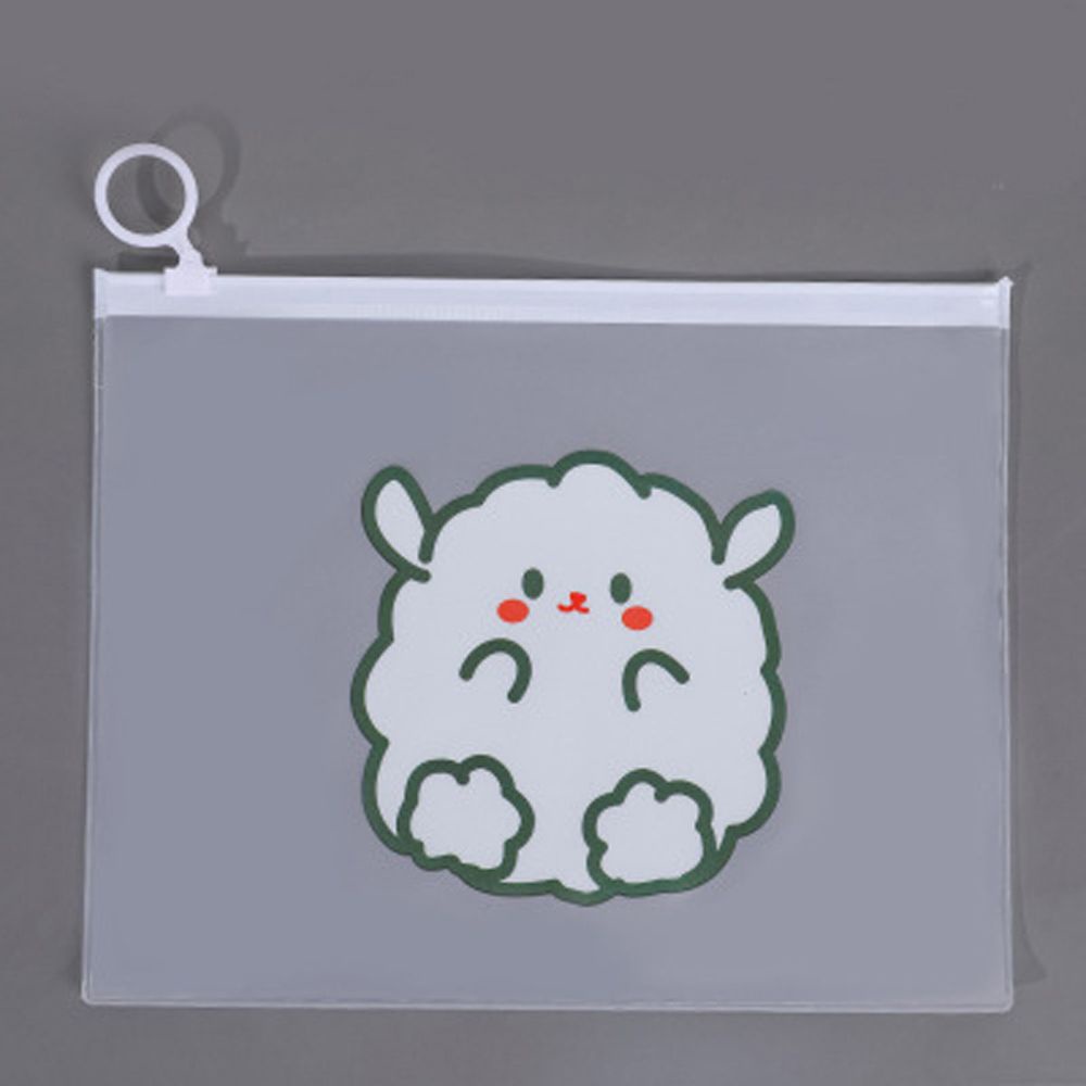 LANFY Túi đựng tài liệu văn phòng phẩm Hàn Quốc hình gấu thỏ Kawaii hoạt hình dễ thương