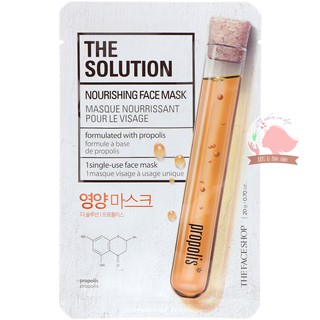 MẶT NẠ CHỐNG LÃO HOÁ KHÁNG KHUẨN THE FACE SHOP SOLUTION PROPOLIS MASK SHEET
