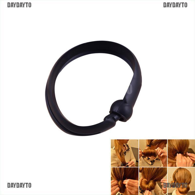 Set 2 Dụng Cụ Tạo Kiểu Tóc Hình Bánh Donut DIY Dành Cho Nữ