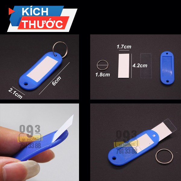 Combo 20 Móc Khóa Thẻ Ghi chú chìa khóa
