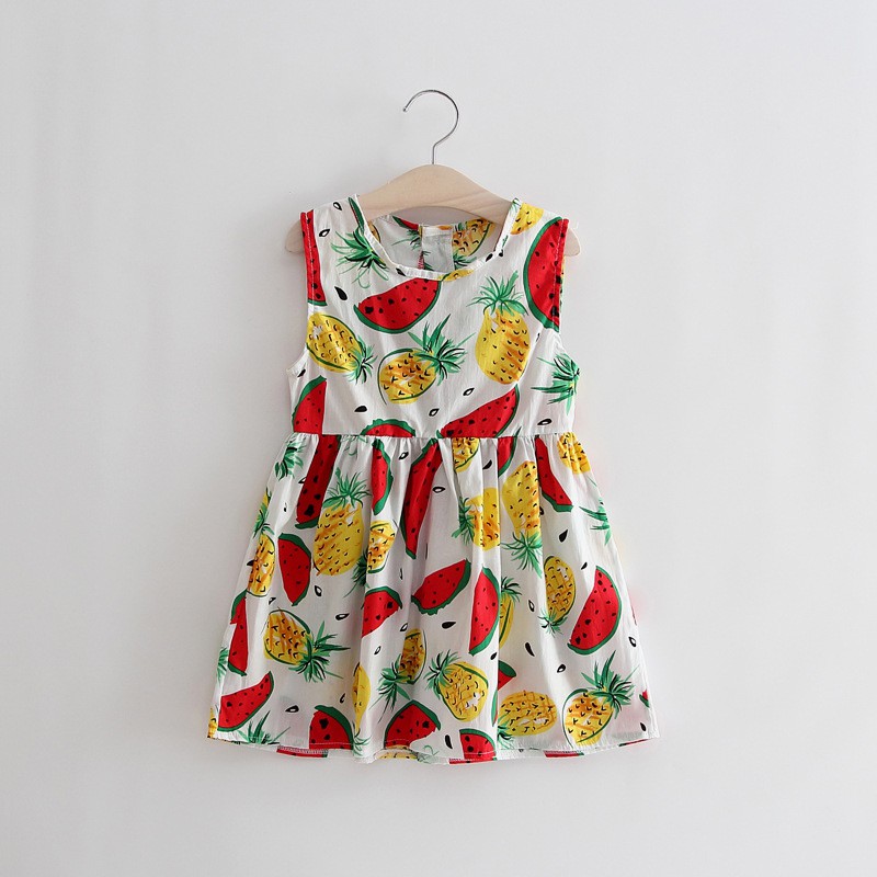 Váy đầm mùa hè cho bé gái váy chữ A chất liệu thoáng mát  M220