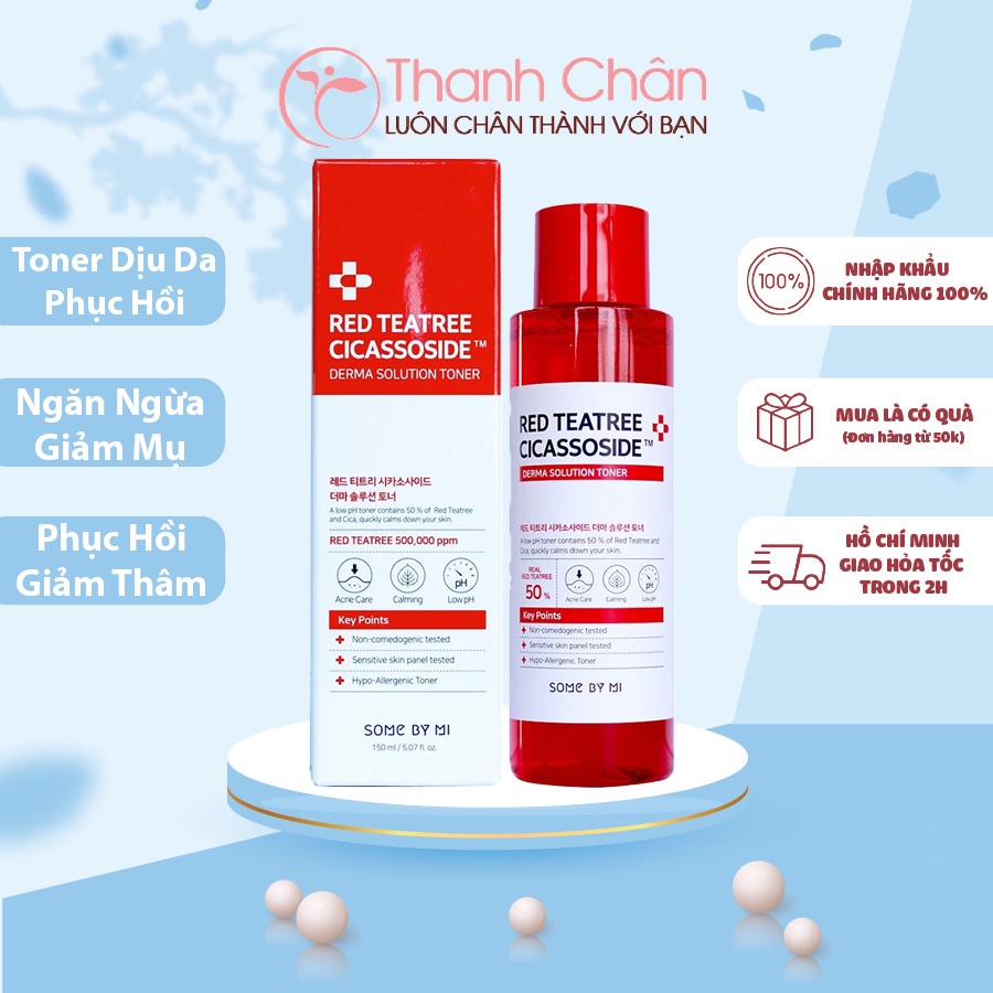 Nước Hoa Hồng Phục Hồi Cho Da Nhạy Cảm  Some By Mi Red TeaTree Cicassoside Final Solution Toner 150ml