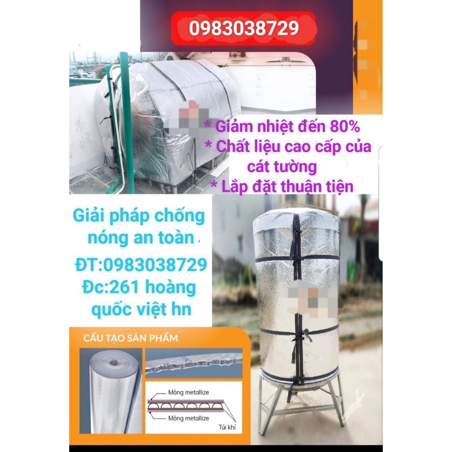 (BỒN ĐỨNG) ÁO BỌC CHỐNG NÓNG CHO BỒN NƯỚC, TÉC NƯỚC