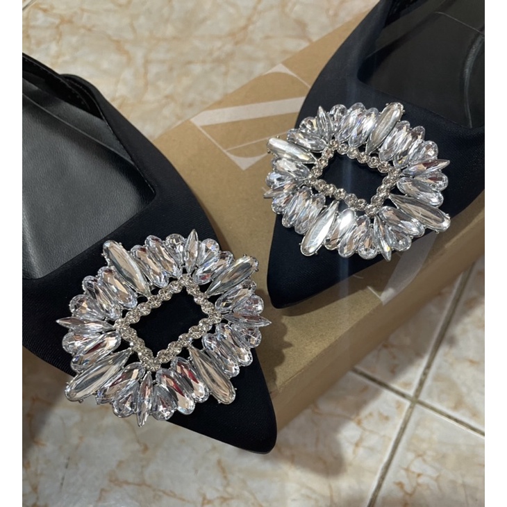 Dép Zara Xuất Xịn Đá Sáng Sang Trọng Size 37 38