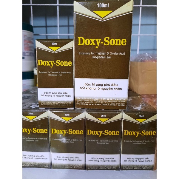 DOXY SONE CHAI 100ML (DOXYSONE sưng phù đầu sốt không rõ nguyên nhân)