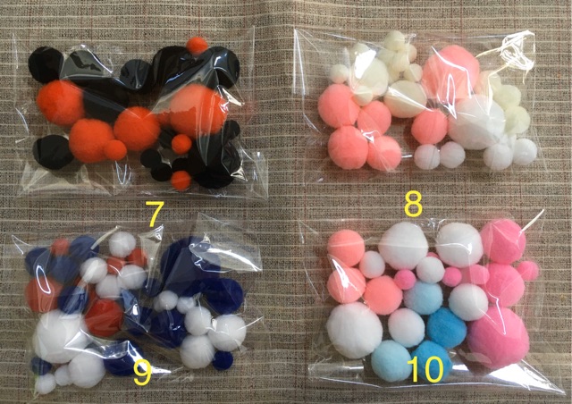 Hạt Bông PomPom trang trí Túi Itabag Đủ Màu Theo Yêu Cầu