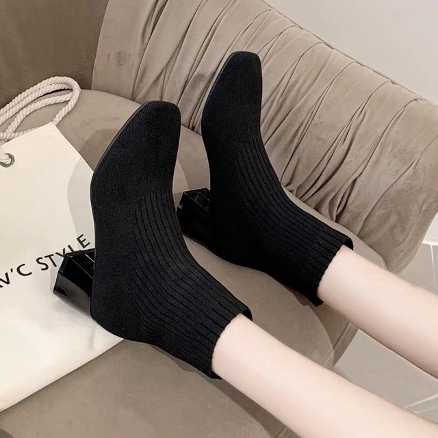 Boot len cổ ngắn đế 5 phân chất đẹp | BigBuy360 - bigbuy360.vn