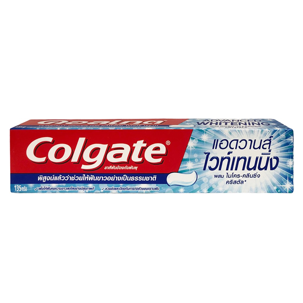 [HÀNG CHÍNH HÃNG] Kem Đánh Răng Colgate Advanced Whitening Thái Lan 135g