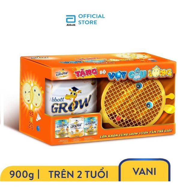 Abbott Grow 4/ 3+/ 6+  900g Tặng Bộ Vợt Cầu Lông