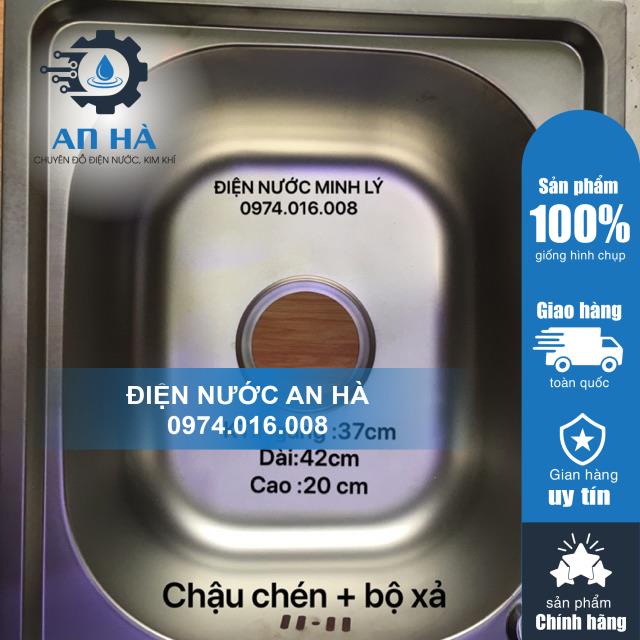 [Rẻ Vô Địch] Chậu Rửa Chén 1 Hộc 100 % Inoc