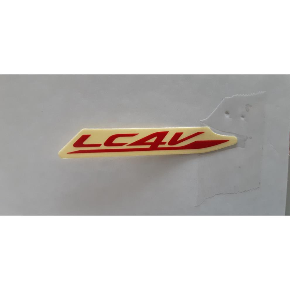 Tem chữ &quot;LC4V&quot; zin chính hãng Yamaha - Màu đỏ 1S9F178620