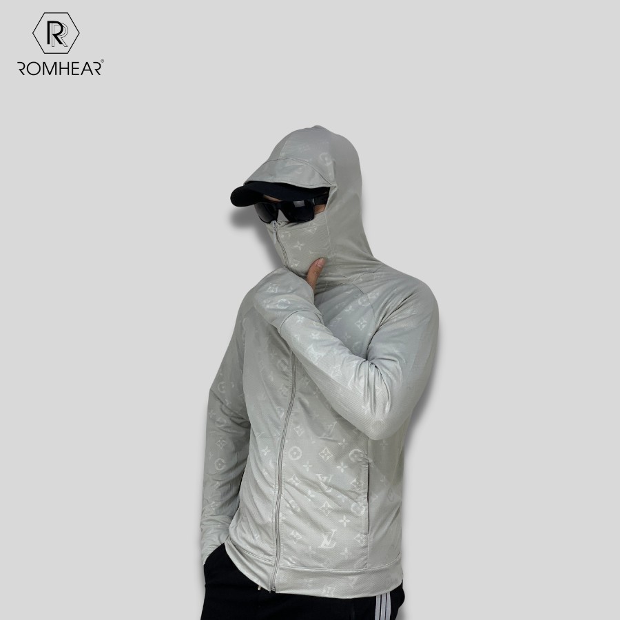 Áo chống nắng nam dập vân 3D họa tiết LV, chất vải kim cương cao cấp,thông hơi,thoáng mát,ngăn tia UV | BigBuy360 - bigbuy360.vn