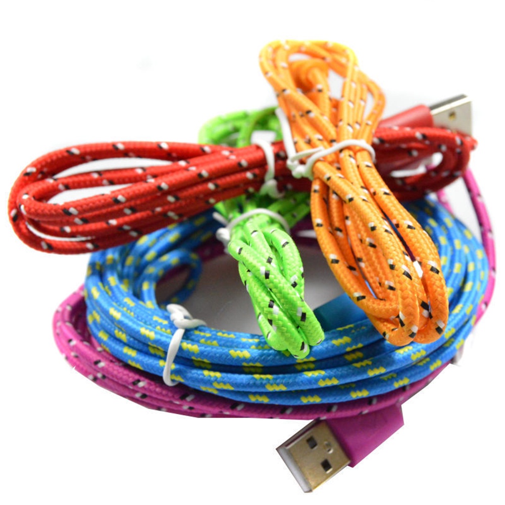 Dây Cáp Sạc Micro Usb 1m / 2m Nhiều Màu Siêu Bền Cho Điện Thoại