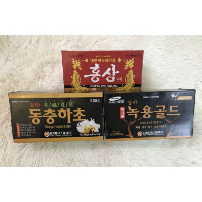 Nước hồng sâm/ Nhung Hươu/ Đông Trùng hạ thảo Đông A Bio