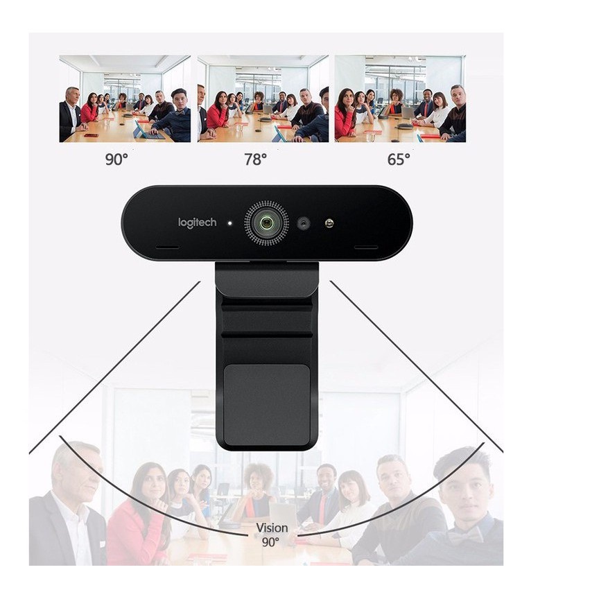 Webcam Logitech C1000e BRIO 4K Ultra HD - Hàng Chính Hãng