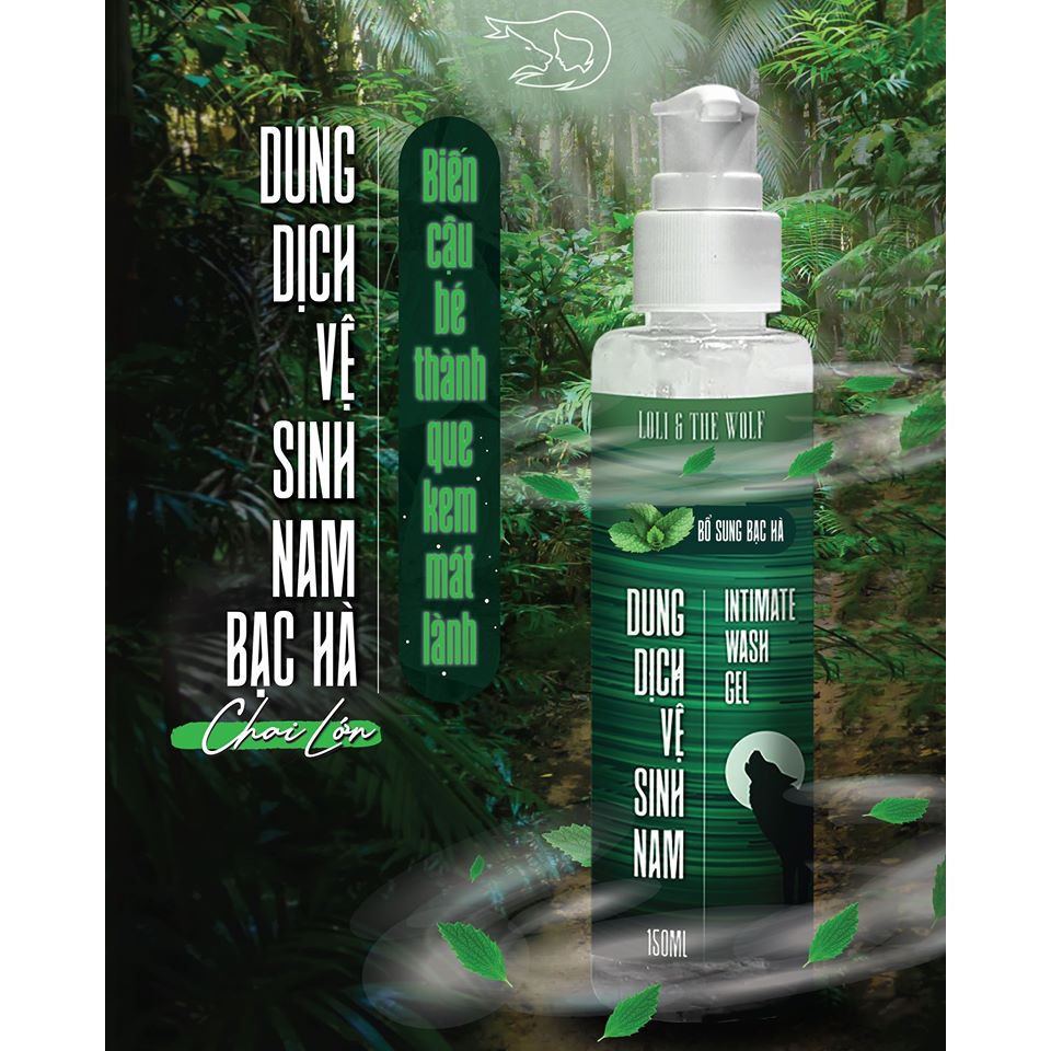 Dung dịch vệ sinh nam dạng gel 150ml - Loli &amp; The Wolf