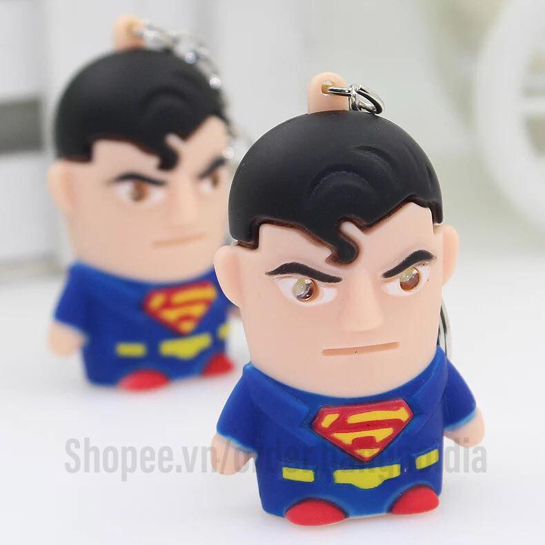 Móc khóa đèn pin,đèn Led  Super Man