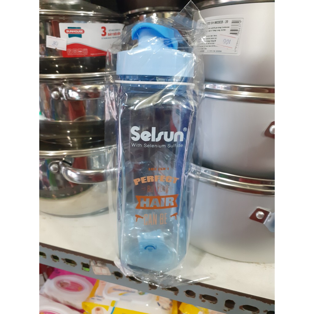 Bình đựng nước nhựa 700ml quà tặng từ Selsun