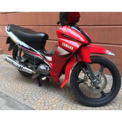 Tem dán xe Jupiter V màu đỏ, chất keo chất lượng bền đẹp, loại dày lâu phai màu