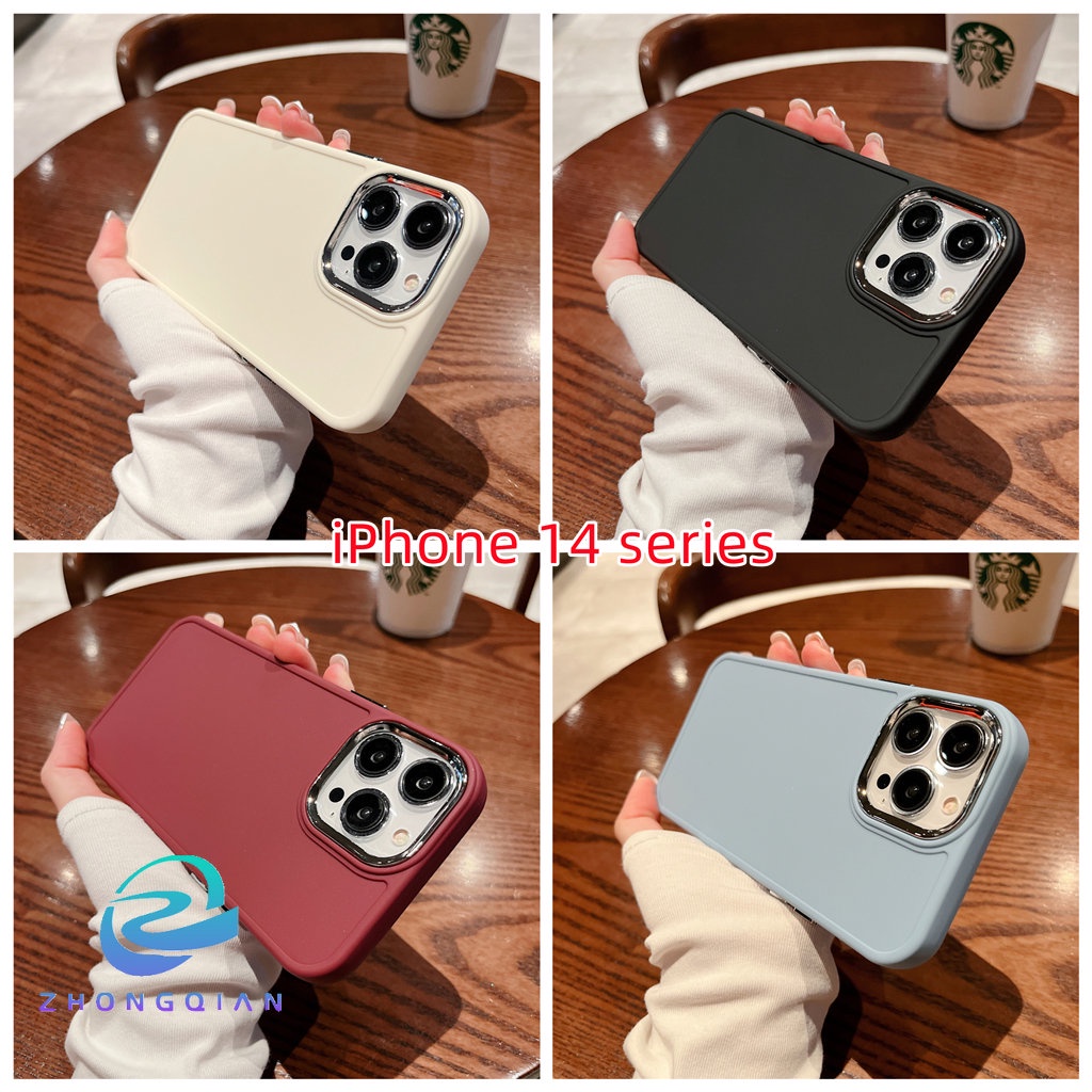 Ốp Điện Thoại TPU + silicon Mềm Cao Cấp Bảo Vệ camera Chống Sốc Sang Trọng Cho iPhone 14 plus14 Pro max