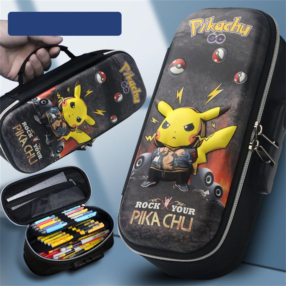 Hộp Bút Cỡ Lớn In Hình Pikachu Dễ Thương Cho Bé