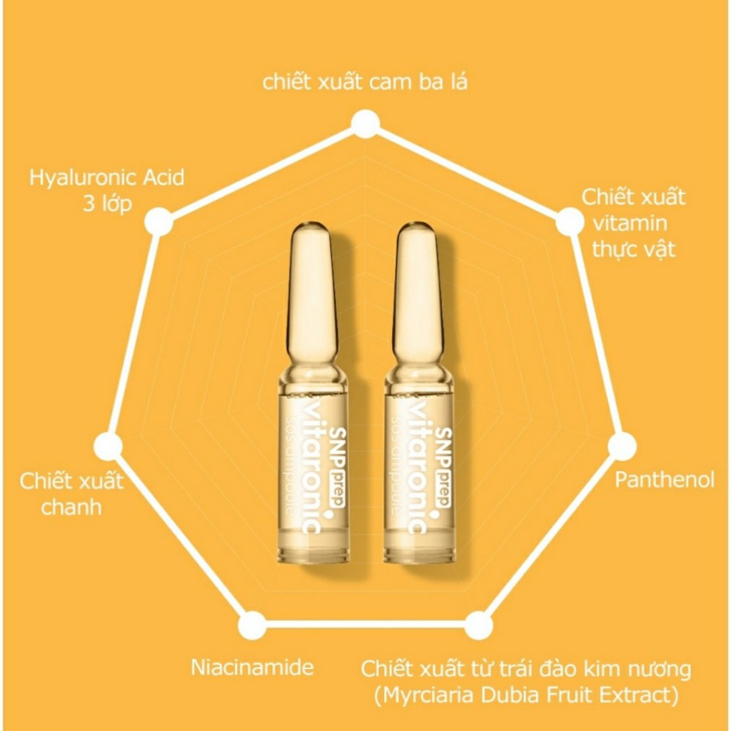 Tinh chất dưỡng trắng 7 ngày vitaronic- Vitaronic SOS Ampoule